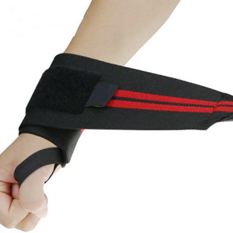 

2023 Custom Logo Gym Fitness Fabric Cross Training Powerlifting Weight Lifting Wrist Strap Support Brace Wraps Wristband