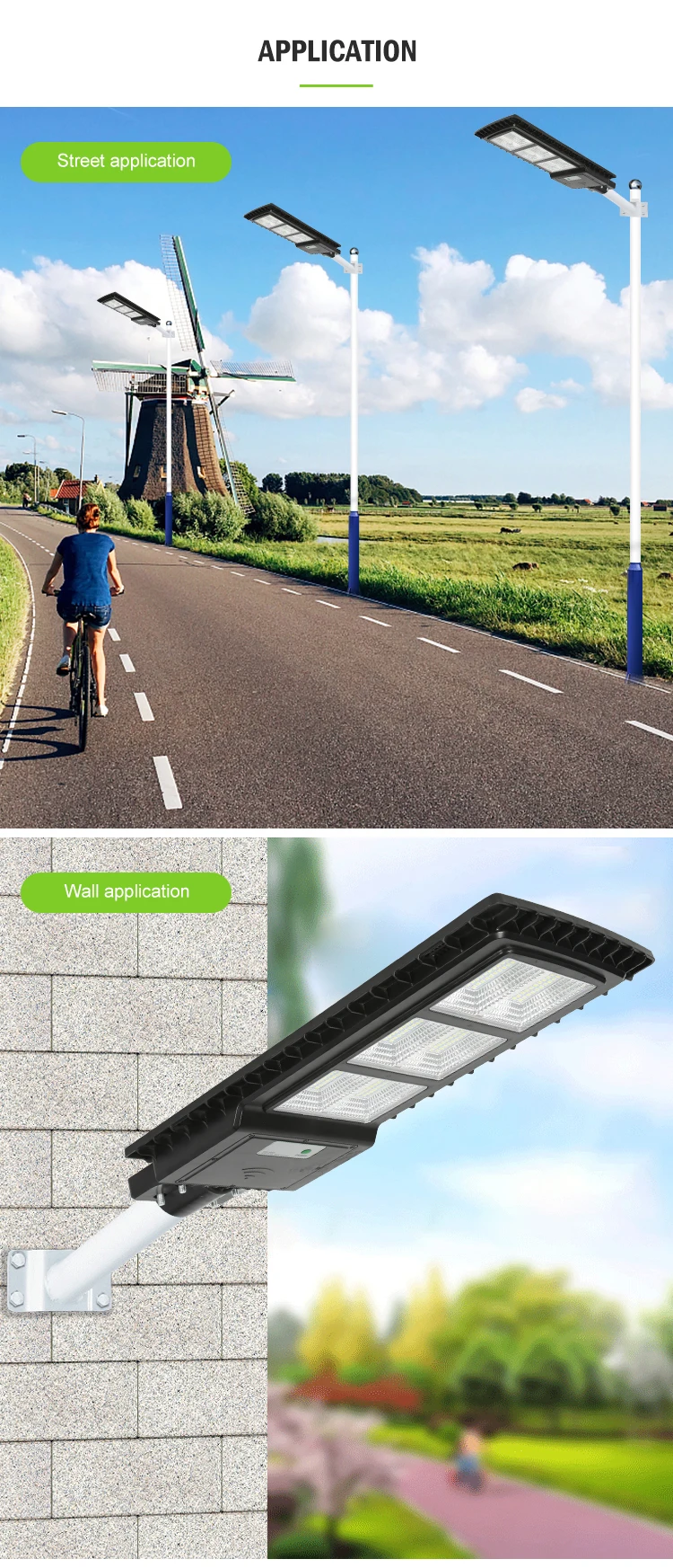 Wholesale Outdoor Ip66 Waterproof Rechargeable 30 60 90 120 Watt Plastic All In One LED Solar Street Light
