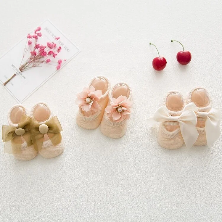 

Baby socks Toddlers Infants Ankle Socks newborn Girls Princess Flowers Socks toddler kids gift, As picture