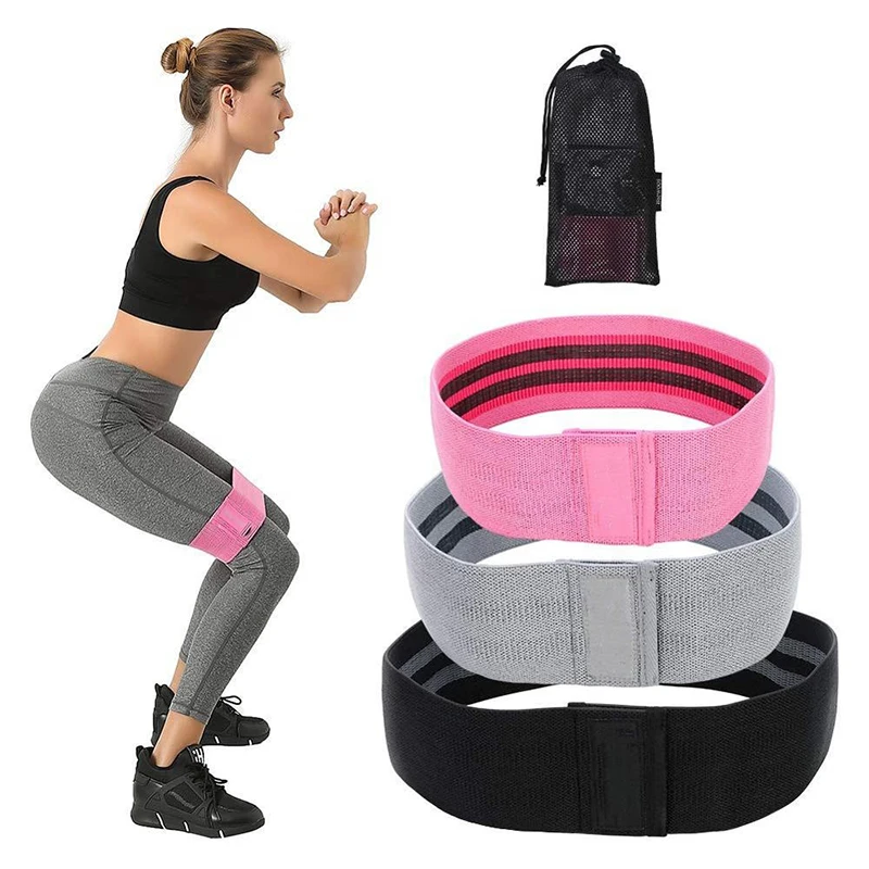 Wholesale Adjustable Resistance Bands Bag Custom Logo Yoga Gym Exercise Booty Hip Fabric Customized Packing Nylon Latex