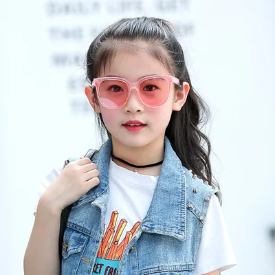 

SHINELOTF099 Fashion Kids Eyeglasses Children Plastic New Model Sunglasses For Girls Wholesale