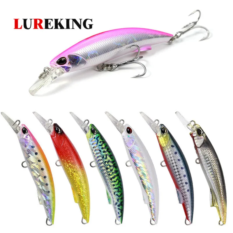 

New Hard ABS Plastic 92mm 40g Artificial Bait Sinking Fishing Minnow Seawater Fishing Lure, 10 colors