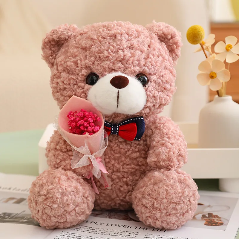 

Hot Valentine's Day Confession Gift lovely Plush Flower Bear Cute Bear Confession Gift for Valentine's day