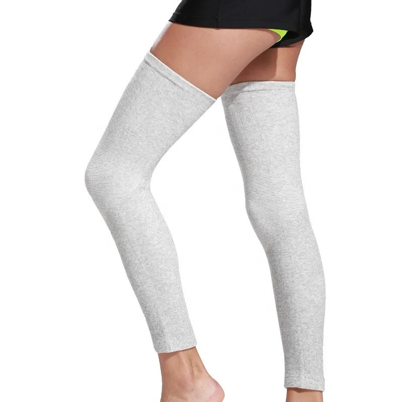 

Sports Safety Compression Leg Sleeve Running Football Basketball Leg Knee Pads for Men Women, Gray