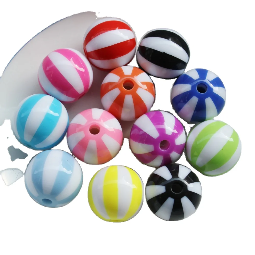 

Acrylic Watermelon Strips Beads For Chunky Necklace Accessory Making 12MM 16MM 20MM