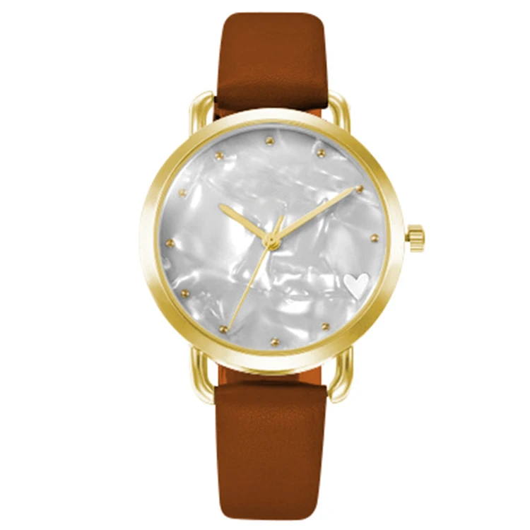 

MOQ 100 custom oem mesh high quality mother of pearl watches small fancy ladies woman wrist watch seashell black