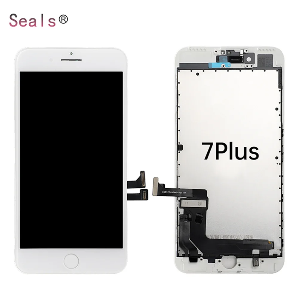 

iphone 7 plus 128gb lcd display replacement accessories parts mobile phone lcd for iphone 7 plus 128gb, Black/white