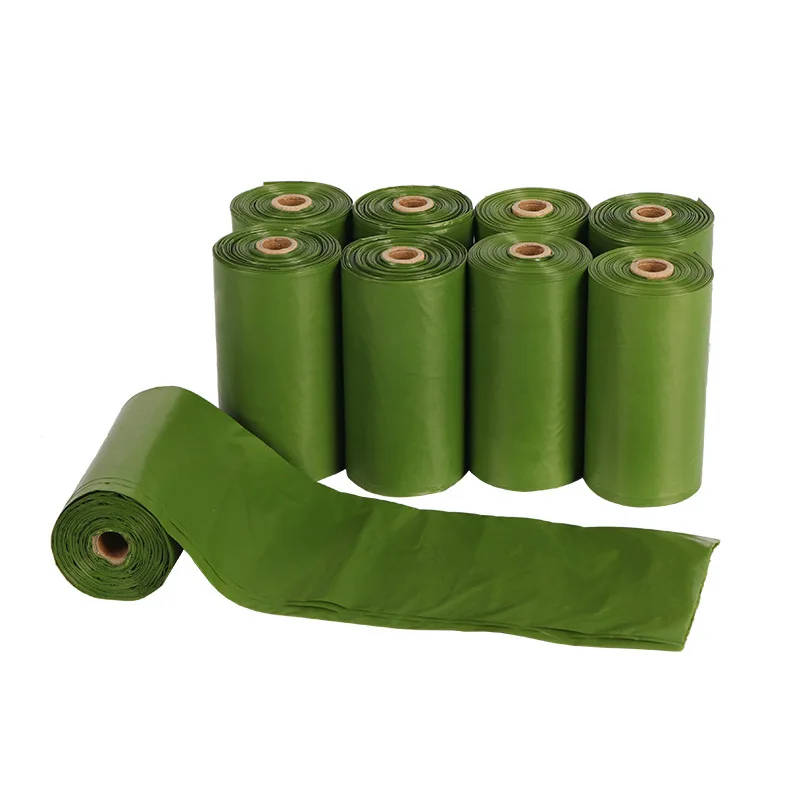 

Biodegradable Plastic Trash Garbage Bags Rubbish Bag on Roll, Blue,green,yellow,gray,black