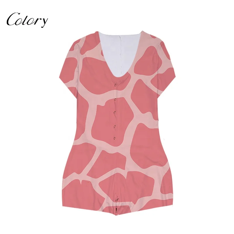 

Colory Onesie Bodysuits Womens Sexy Rompers Woman Pajamas, Customized color