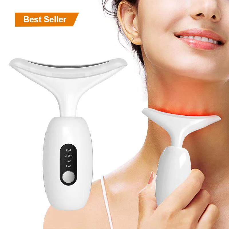 

AIFREE TikTok SHOPYY Best Products Rechargeable Skin Care Anti Aging LED Photon Facial Massage Device Neck Wrinkles Removal