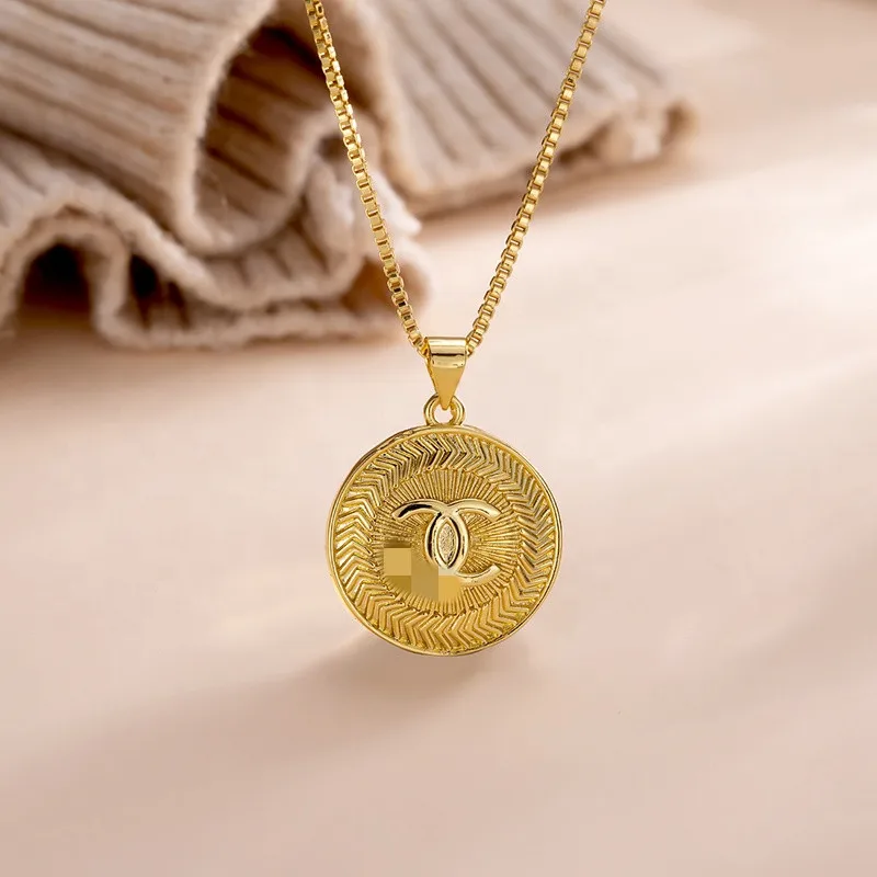 

Necklace custom designer Mini fashion personalized women's Necklace Set Gold Plated Charm Jewelry Necklace Pendant