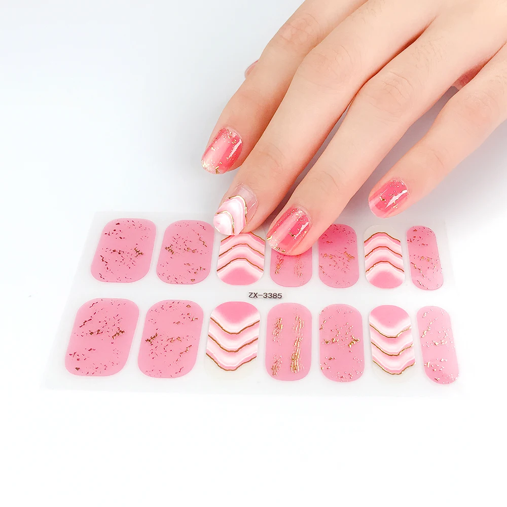 

Newest Fashion Nail Sticker Nail Polish Stickernail Polish Sticker Eco-friendly Opp Bag Sample Avaliable 5-7 Working Days 500pcs, Colorful