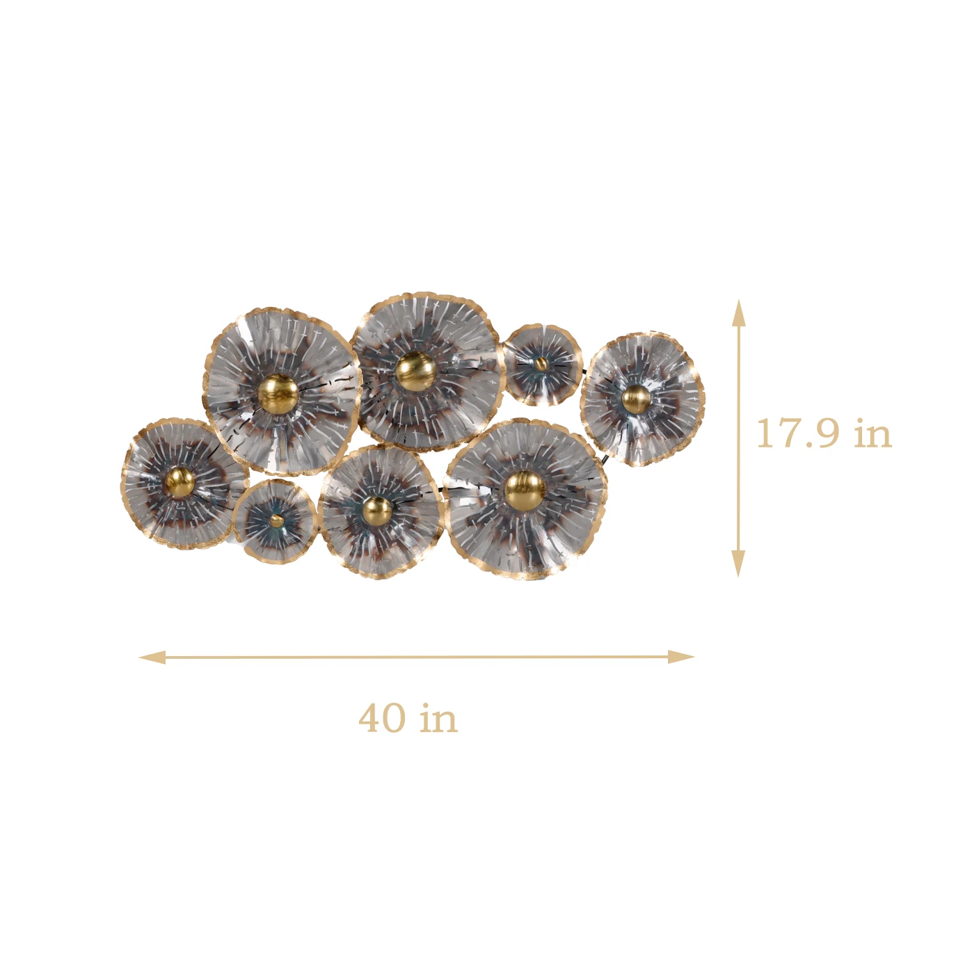 

Mayco Home Wholesale 2020 New Product 3D Hollow Abstract Sculpture Iron Metal Art Wall Decoration