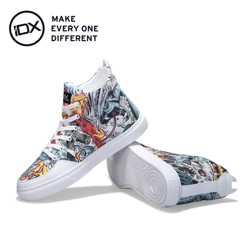 

IDX Hot Selling Light Weight Canvas Shoes Printed Graffiti Casual Shoes
