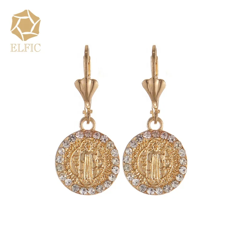 

Elfic Exquisite Earrings Religious Jewelry Virgin Mary Earrings