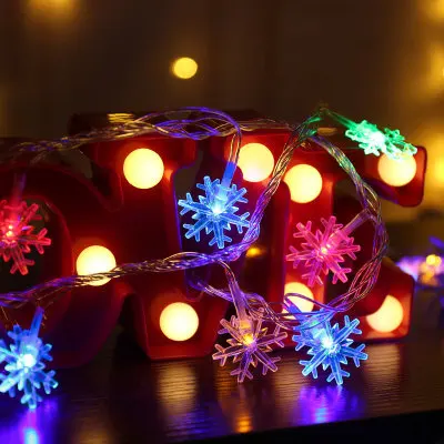 Bulk sales smart snowflakes string lights indoor and outdoor led strips lights holiday lamps lights