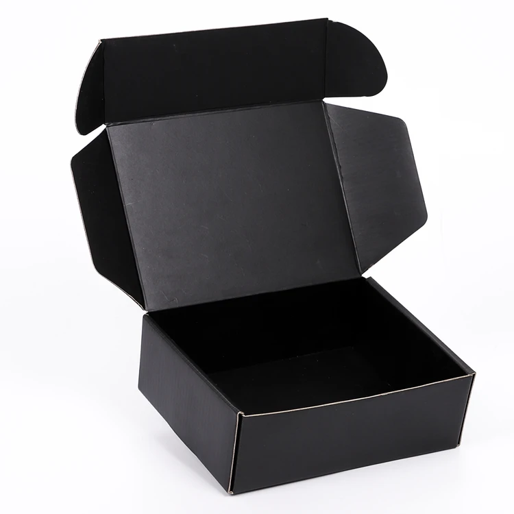 

Small Black Luxury Matt Customized Cheap Custom Logo Shipping Mailing Packing Carton Boxes from China