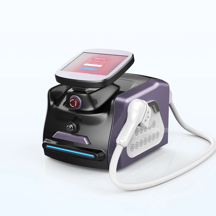 

2021 professional medical aesthetics portable purple permanent painless hair removal 808nm diode laser taibo