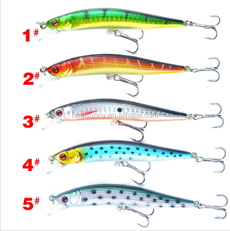 

Longer Lip Shape Laser Coating Floating Minnow Hard Bait Fishing Lure, Colors