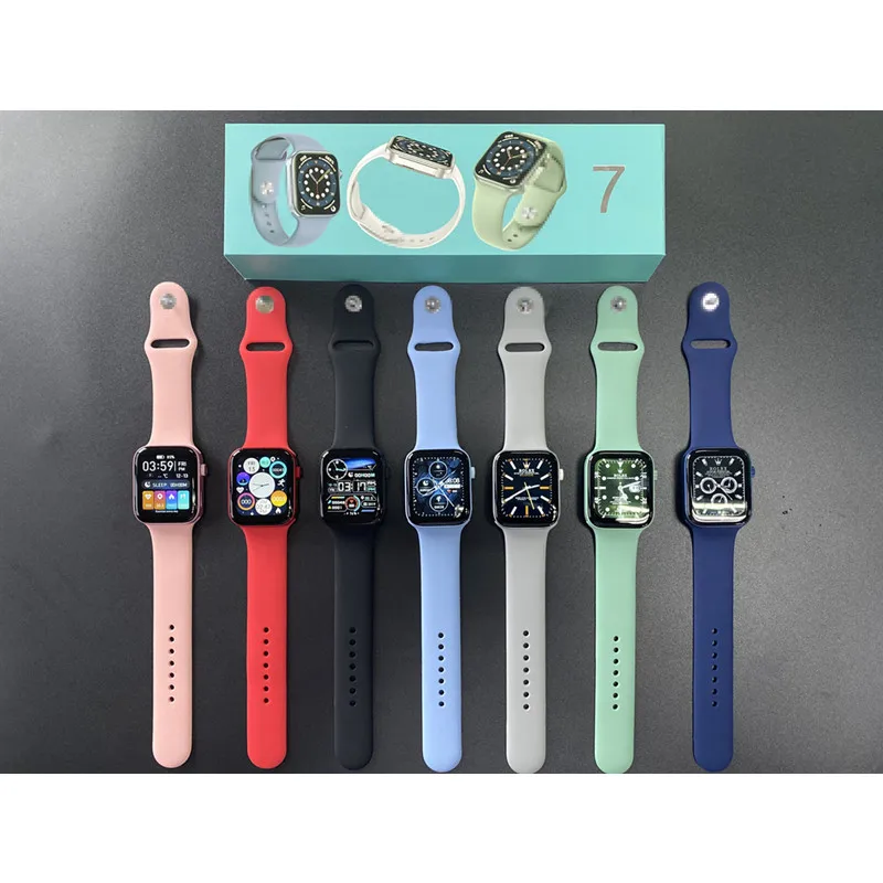 

Trending Product 2021 New Arrivals Reloj Inteligente IWO 7 Watch 7 Series 7 Smart Watch N76 Smartwatch, Black/white/pink/blue/green/red
