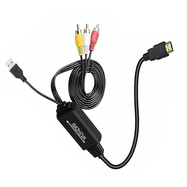

1080P RCA Composite CVBS AV to HDMI Converter AV2HDMI Video Cable Adapter