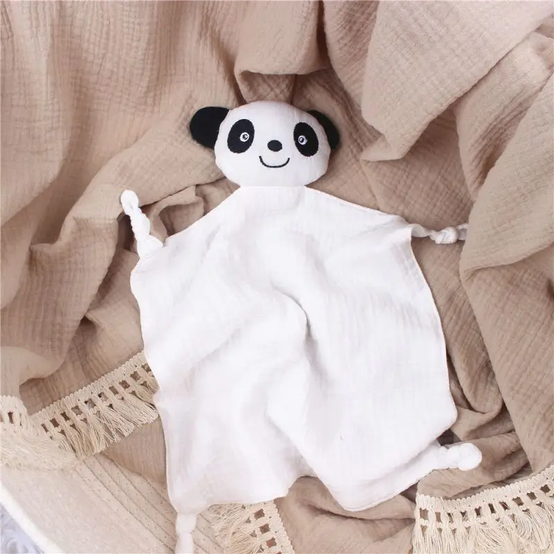 

Baby Cotton Muslin Comforter Blanket Soft Newborn Sleeping Dolls Kids Fashion Sleep Toy Soothe Appease Towel Bibs, Photo showed and customized color