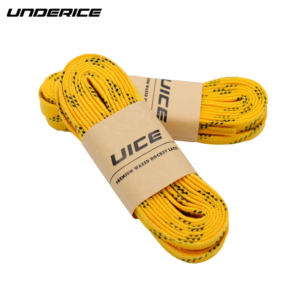 

Colorful 1cm 1.2cm Premium Waxed Hockey Skate Laces with polyester fiber cotton materials