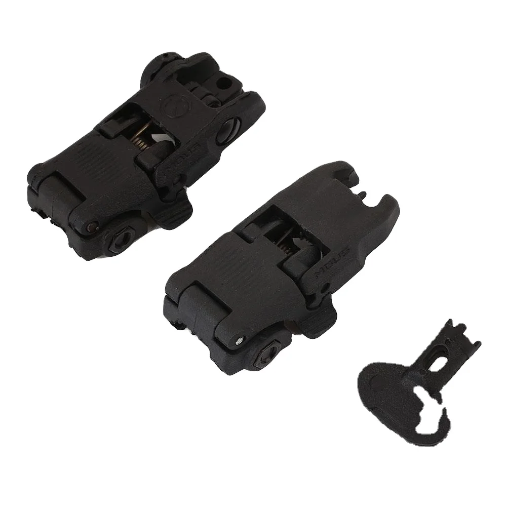 

Tactical Flip up Sight Front Rear Sight Rapid Rifle RTS Sight, Black