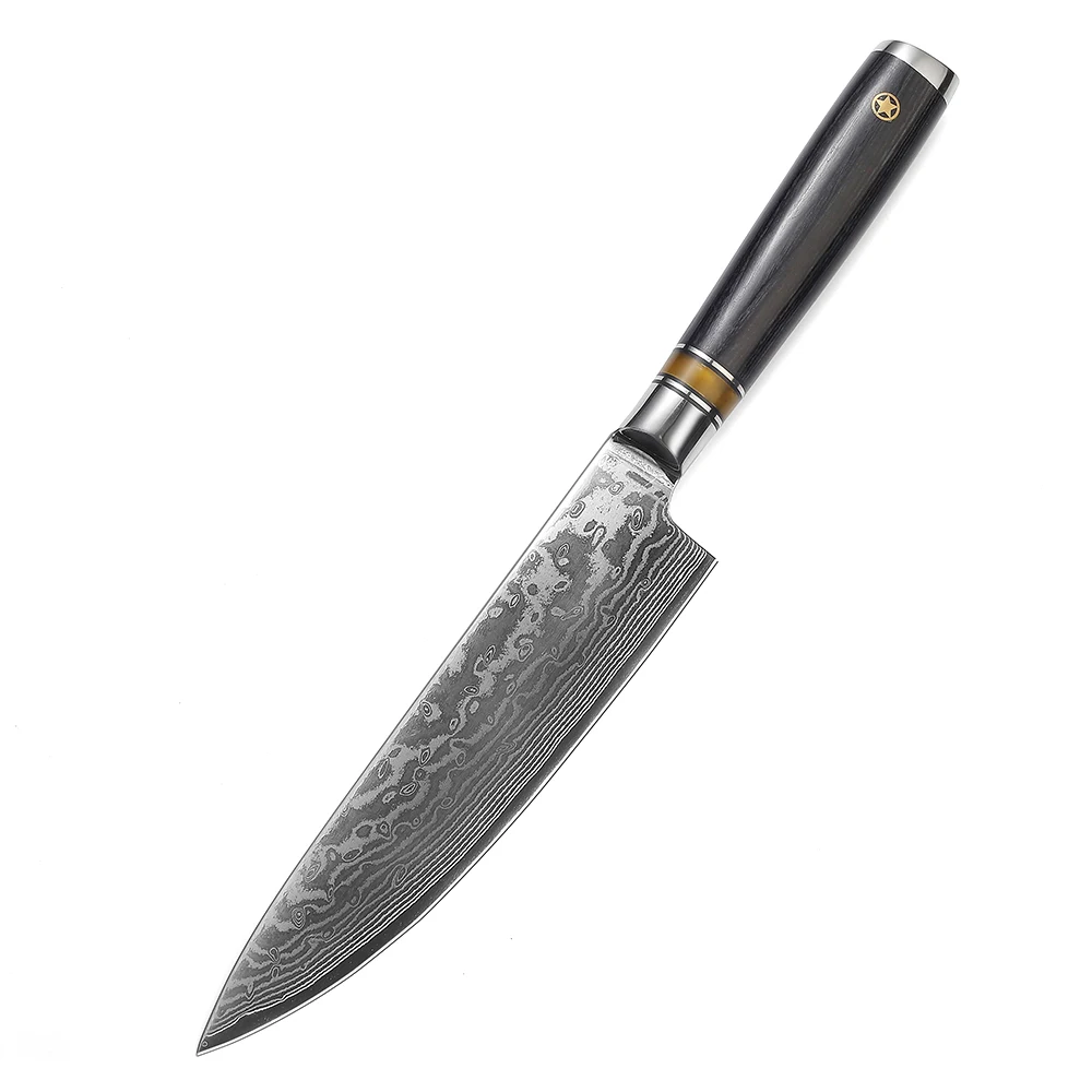 

Professional 8 inch damascus steel kitchen chef knife