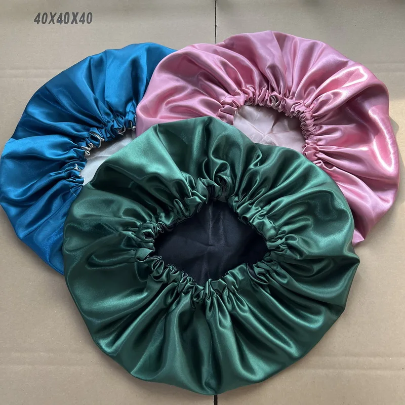 

Best Seller Sleep Bonnet Reversible Satin Bonnets Double Side Satin Bonnet Adjustable Drawstring