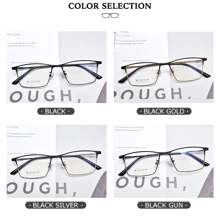 Rectangular Optical Eyeglasses Frames Naked Glasses Women Eyewear