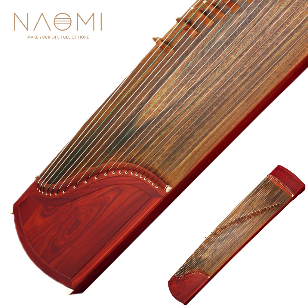 

NAOMI Rosy Sandalwood Guzheng 163cm Length Standard 21 Strings Chinese Zither Full Accessories Smooth Surface And Handcraft Koto