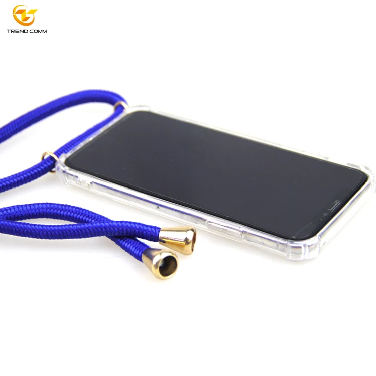 TPU+Acrylic Necklace Case Cell Phone Accessory For iPhone XS Max