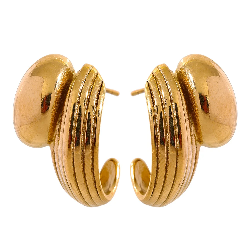 

JINYOU 103 Vintage Stainless Steel Geometric Earrings Statement Metal Rust Proof Women Jewelry Bijoux Femme Gala Gift Wholesale