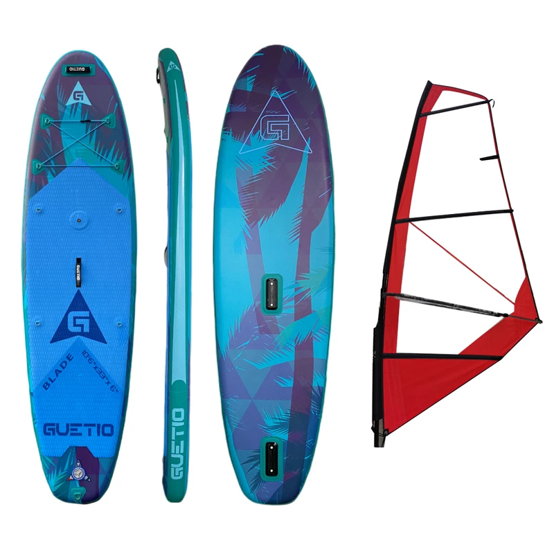 

Free Shipping 10'6" CE Inflatable SUP Sail Windsurf Sup Wind Paddle Board Windsurfing, Customized color