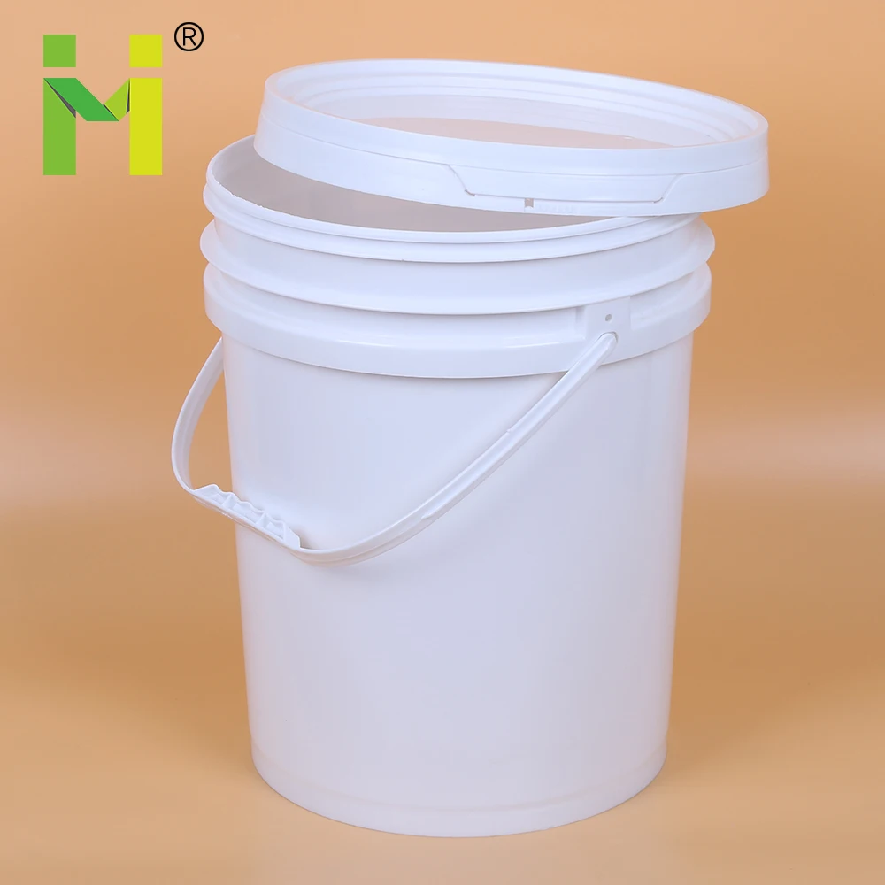 
20L 25L Food Grade 5 Gallon 7 Gallon plastic buckets with handle paint plastic pail 