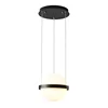 Nordic modern simple glass ball lamp shade LED linear pendant light for restaurant bedroom decoration