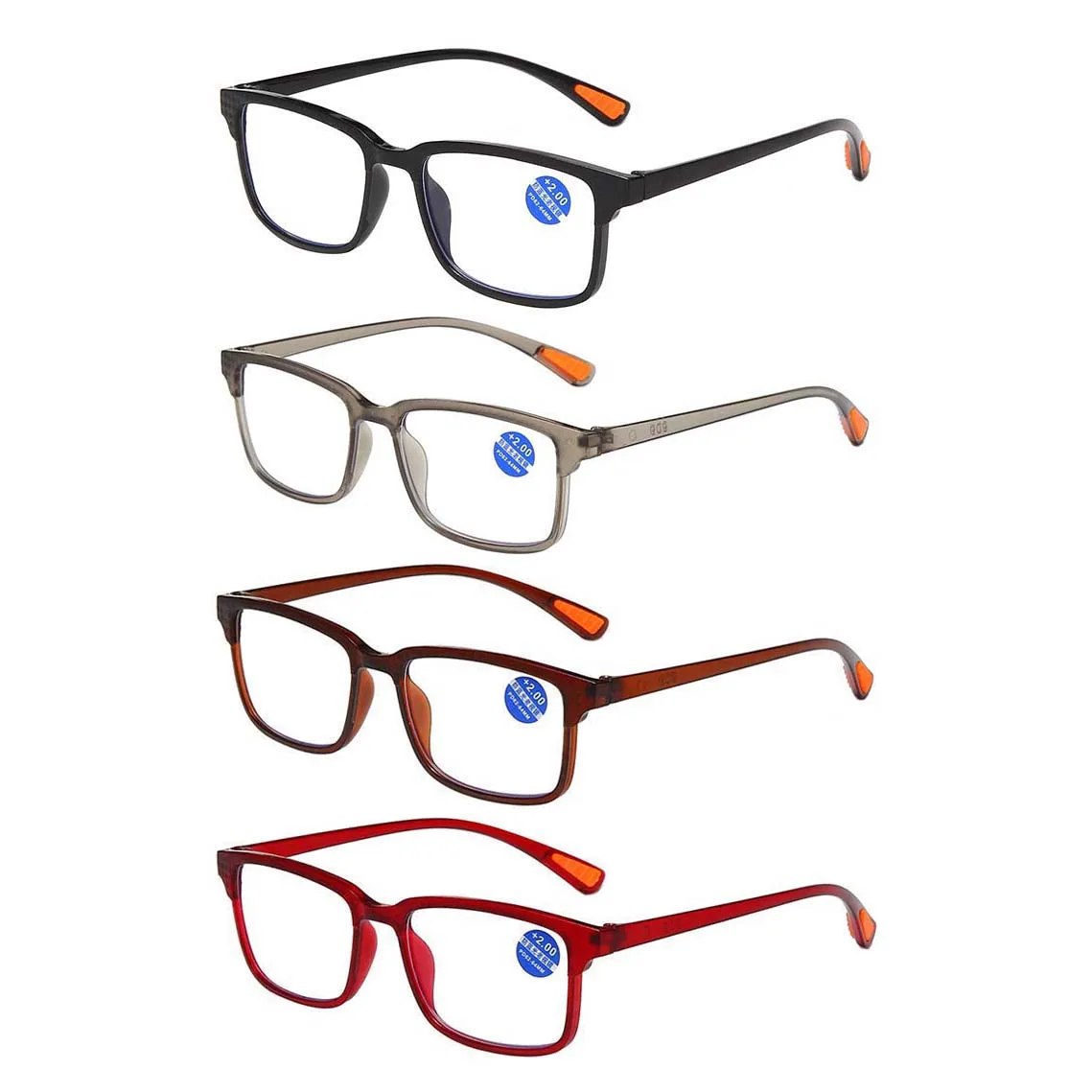 

ready wholesale price Reading glasses Plastic Women Men Fashion trendy Prescription Cheap Reader