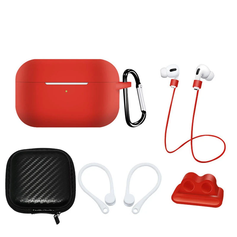 

Hot Selling 6 in 1 Silicone Case For Airpods Pro Earphones Case For Air Pods 3