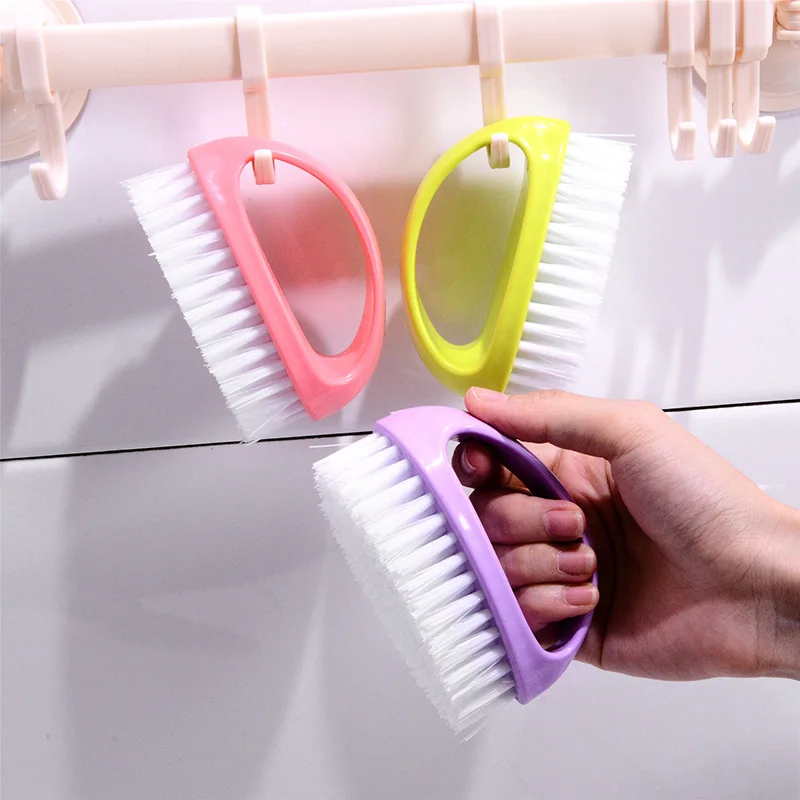 

Colorful egg-shaped cleaning brush multifunctional household laundry Candy-colored clothes shoes cleaning brush wholesale