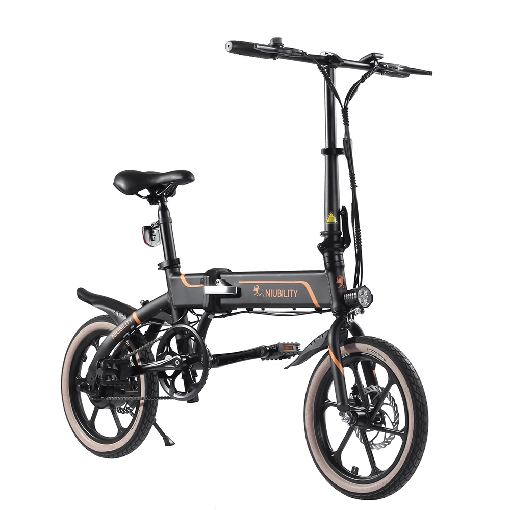 

EU warehouse delivery NIUBILITY B16 foldable electric bicycle 350W motor power, speed up to 25Km/h, up to 40-50KM mileage