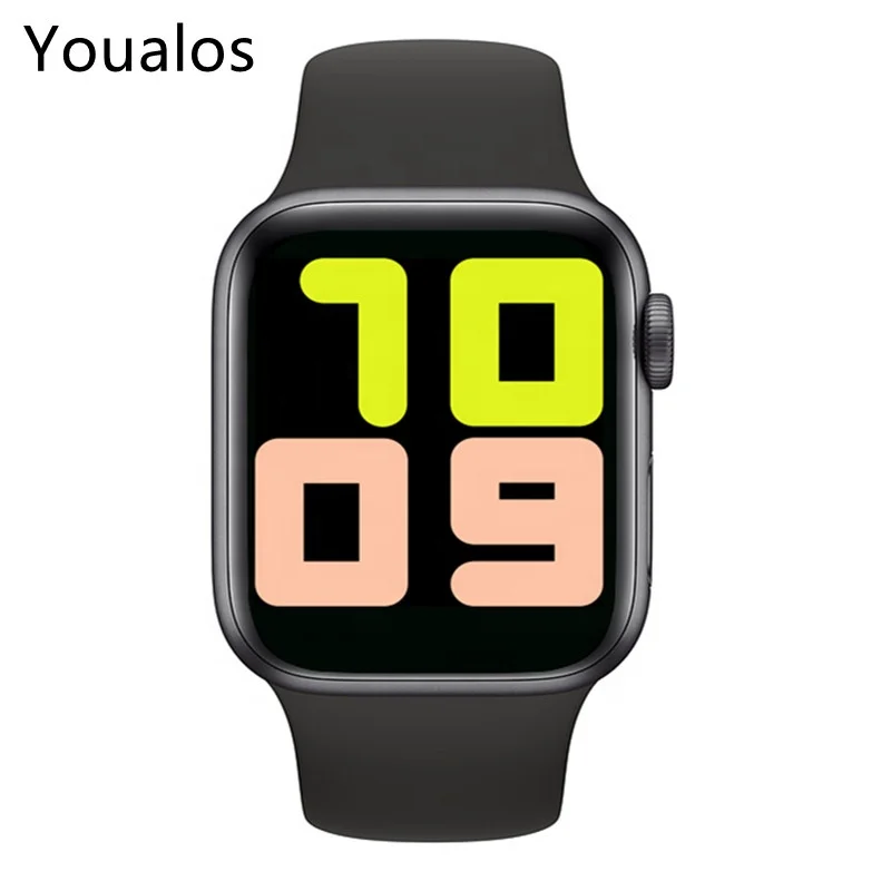 

2021 New Arrivals Smart Watch T500 Series 6 BT Call Heart Rate reloj inteligente full touch screen Smartwatch For IOS Android Ho, Black