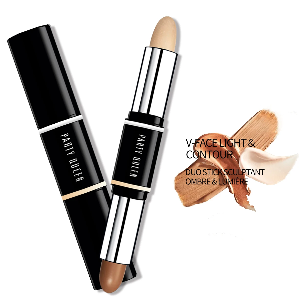 

2 Colors Concealer Conceal And Foundation Makeup Highlighter Shadow Concealer Contour Stick