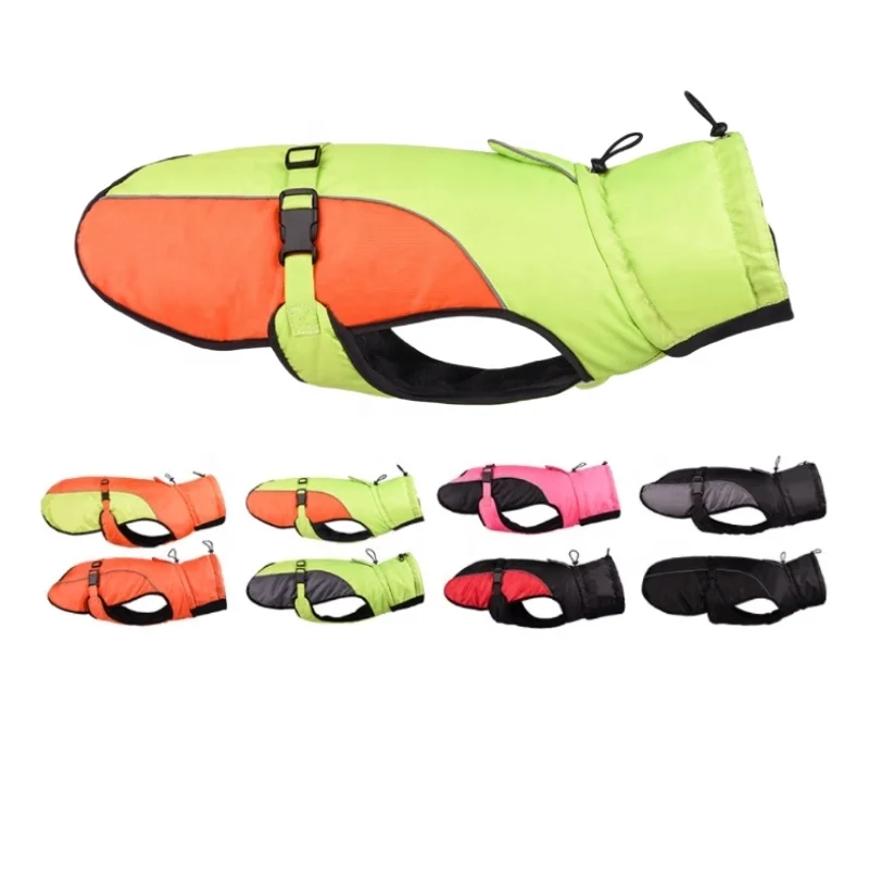

High quality Reflective new Winter Warm Large Dog Jackets Pet Cloth for large medium dogs pets colorful pet jacket, Picture shows
