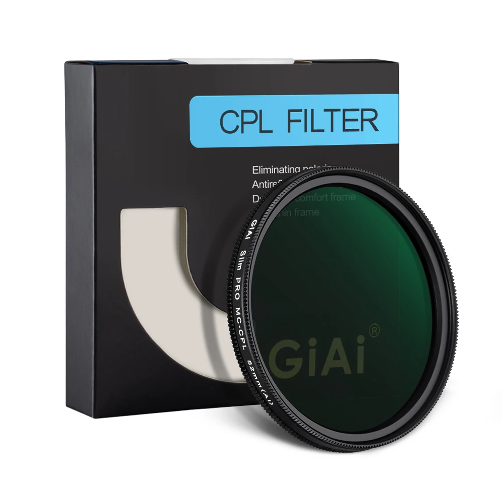 

GiAi slim 52mm polarizing filter Camera CPL Filter for Canon Camera