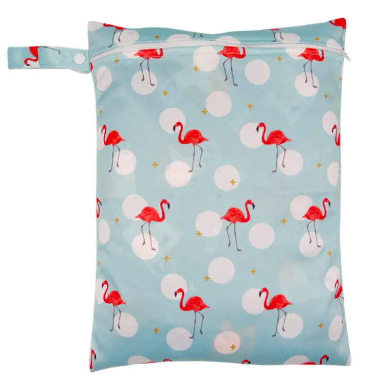 

waterproof reusable laundry bag zipper diaper baby nappy wet bag, More than 25 prints in stock