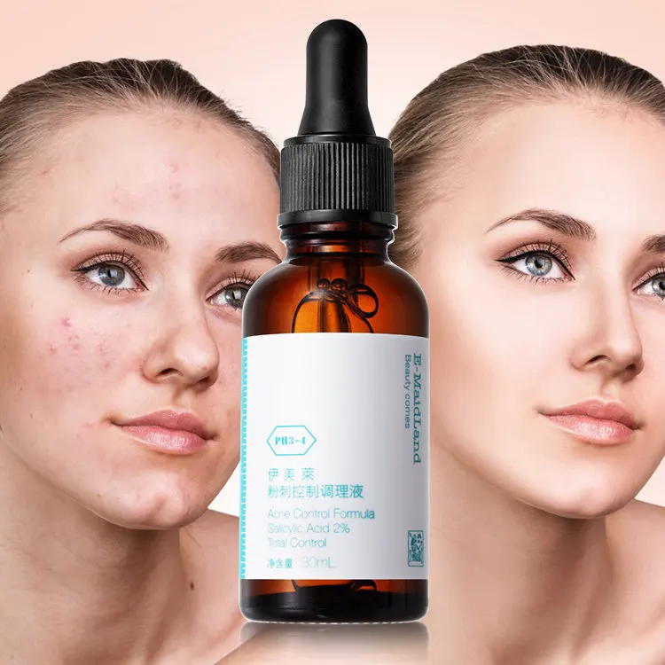 

2% BHA Salicylic Acid Targeted Blemish 50% Witch Hazel Reduce Excess Oil open pore clean streament serum organic acne face