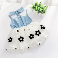 

Guangzhou New Fashion short sleeve kids girls dresses hot sale