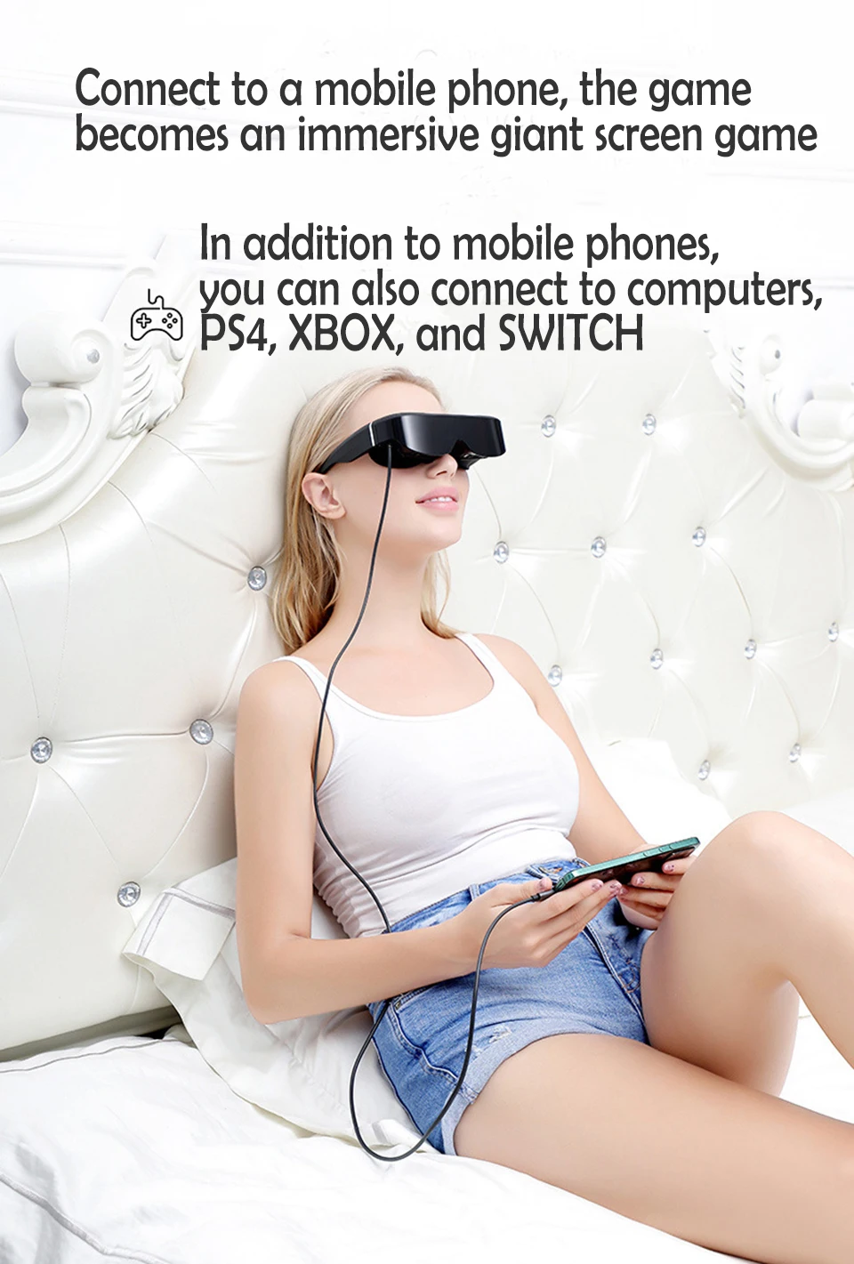 Small Moq Anaglyph 3D Glasses Custom Gaming Vr