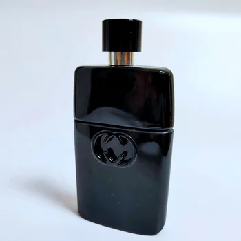 60ml All Black Print Men's High-end Cologne Perfume Bottle - Buy ...